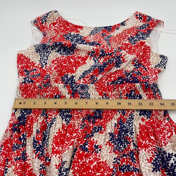 JESSICA SIMPSON Womens Summer Dress Size 6 High Neck Low Back Mini Fit Flare - Picture 7 of 10